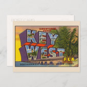 Groeten van Key West Large Letter Briefkaart (Voorkant / Achterkant)