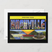 Groeten van Knoxville Tennessee Briefkaart (Voorkant / Achterkant)