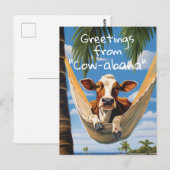 Groeten van "Koe-abana" Vakantie Briefkaart (Voorkant / Achterkant)