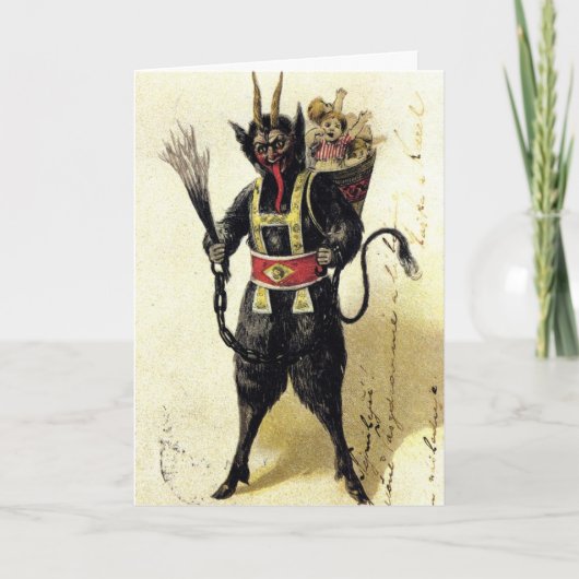 Groeten van Krampus! Feestdagen Kaart (Voorkant)