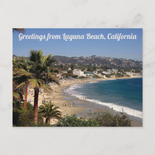 Groeten van Laguna Beach California Briefkaart