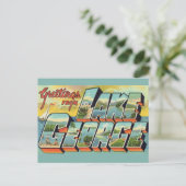 Groeten van Lake George Briefkaart (Staand voorkant)