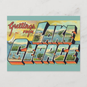 Groeten van Lake George  Briefkaart