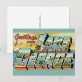 Groeten van Lake George  Briefkaart (Voorkant / Achterkant)