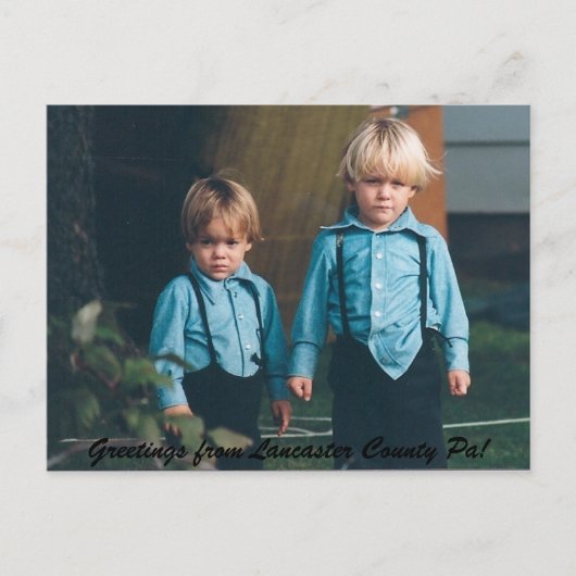 Groeten van Lancaster County Pa. Briefkaart (Voorkant)