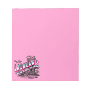 Groeten van Land LALA - waar de vervalsing echt is Notitieblok