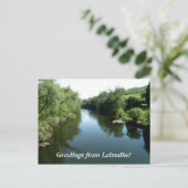 Groeten van Letmathe - Rivier Lenne Briefkaart (Staand voorkant)