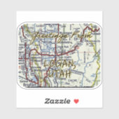 Groeten van Logan Utah Sticker (Vel)