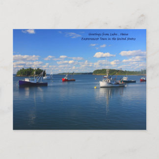 Groeten van Lubec, Maine Briefkaart