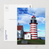 Groeten van Lubec, Maine Briefkaart (Voorkant / Achterkant)