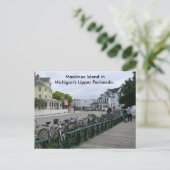 Groeten van Mackinac Island.. Briefkaart (Staand voorkant)