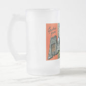 Groeten van Madison, Wisconsin! Matglas Bierpul (Links)