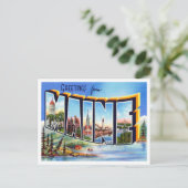 Groeten van Maine Vintage Travel Briefkaart (Staand voorkant)