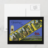 Groeten van Marietta Georgia Briefkaart (Voorkant / Achterkant)