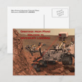 Groeten van Mars! Welkom bij BRADBURY LANDING! Briefkaart (Voorkant / Achterkant)