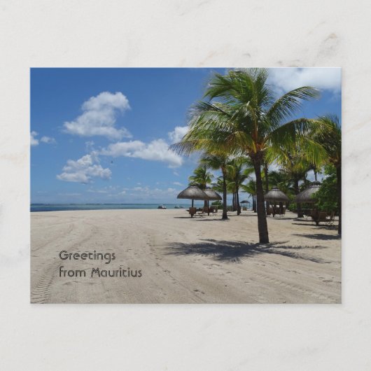Groeten van Mauritius Briefkaart (Voorkant)