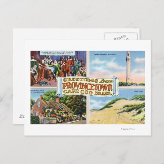 Groeten van met Schilderachtig scènes Briefkaart (Voorkant / Achterkant)