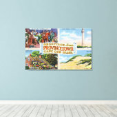 Groeten van met Schilderachtig scènes Canvas Afdruk (Insitu (Houten vloer))