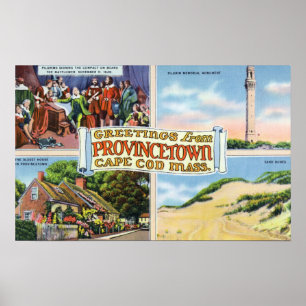 Groeten van met Schilderachtig scènes Poster
