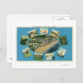 Groeten van met Schilderachtig ViewsSanta Cruz, CA Briefkaart (Voorkant / Achterkant)