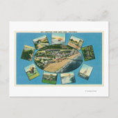 Groeten van met Schilderachtig ViewsSanta Cruz, CA Briefkaart (Voorkant)