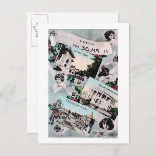 Groeten van met Schilderachtig ViewsSelma, CA Briefkaart (Voorkant / Achterkant)