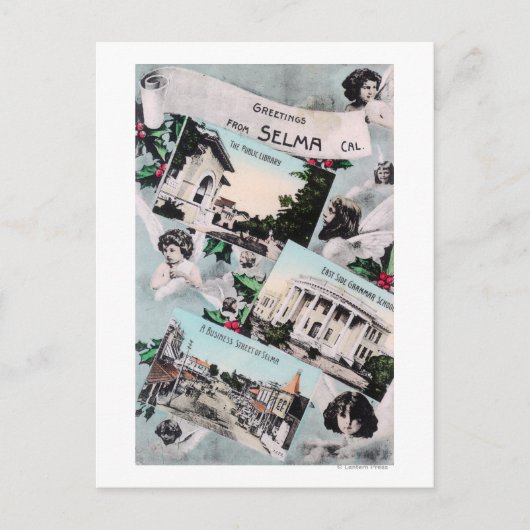 Groeten van met Schilderachtig ViewsSelma, CA Briefkaart (Voorkant)