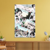 Groeten van met Schilderachtig ViewsSelma, CA Canvas Afdruk (Insitu (Woonkamer))