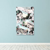 Groeten van met Schilderachtig ViewsSelma, CA Canvas Afdruk (Insitu (Houten vloer))