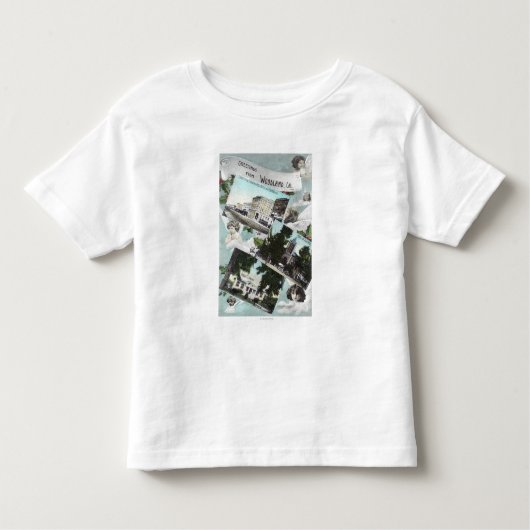 Groeten van met Schilderachtig ViewsWoodland, CA Kinder Shirts (Voorkant)