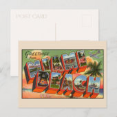 Groeten van Miami Beach Florida Briefkaart (Voorkant / Achterkant)