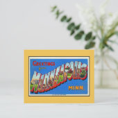  groeten van Minneapolis MN Briefkaart (Staand voorkant)