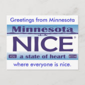 Groeten van Minnesota NIce Briefkaart (Voorkant)