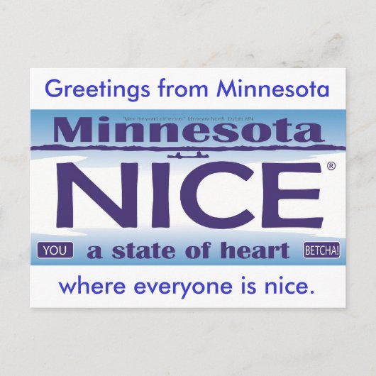 Groeten van Minnesota NIce Briefkaart (Voorkant)