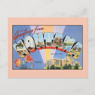 groeten van Montana Briefkaart