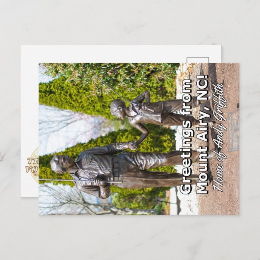 Groeten van Mount Airy, NC. Briefkaart (Voorkant / Achterkant)