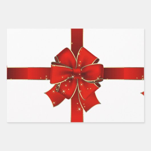 Groeten van mousserende robogen inpakpapier vel (Voorkant 3)