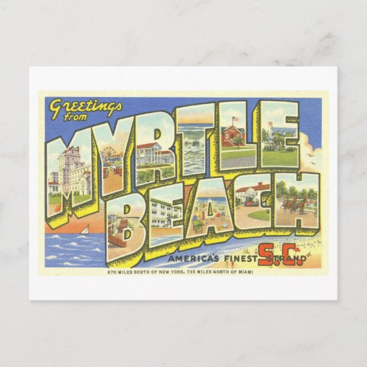 Groeten van Myrtle Beach, SC, Briefkaart (Voorkant)