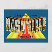  groeten van Nashville Travel Briefkaart (Voorkant)