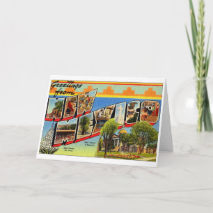 Groeten van New Mexico Kaart