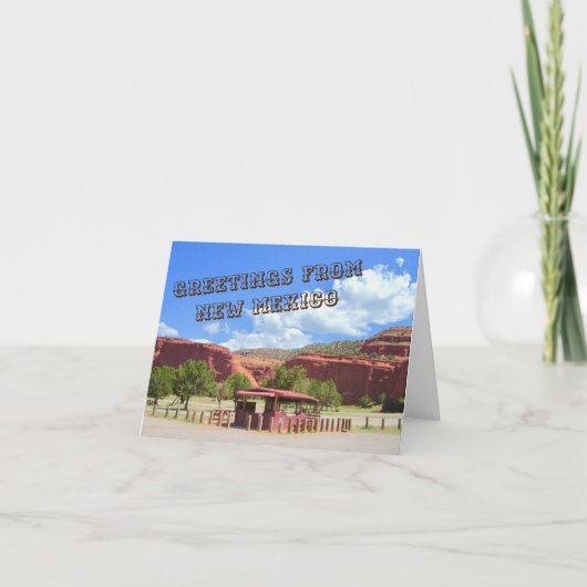 Groeten van New Mexico Notecard 2 Kaart (Voorkant)
