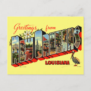  groeten van New Orleans Travel Briefkaart