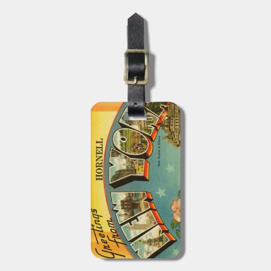  Groeten van New York Bagagelabel (Voorkant verticaal)