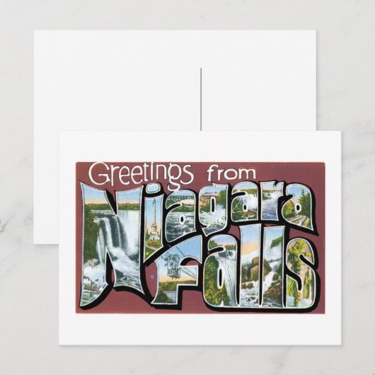 Groeten van Niagara Herfsten! Briefkaart (Voorkant / Achterkant)