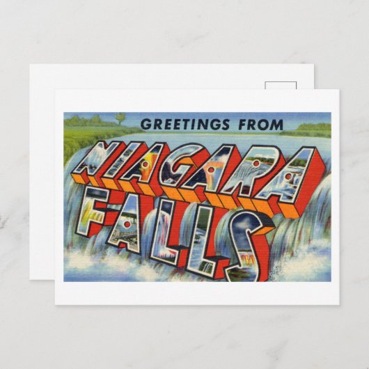  groeten van Niagara Herfsten Briefkaart (Voorkant / Achterkant)