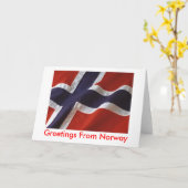 Groeten van Noorwegen Kaart (Gele Bloem)