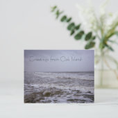 Groeten van Oak Island Seashores Briefkaart (Staand voorkant)