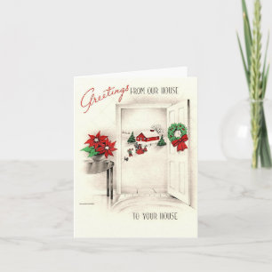 groeten van ons huis kerst Kaart