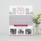 Groeten van ons thuis tot kerstmis van jaren  briefhoofd (Staand voorkant)