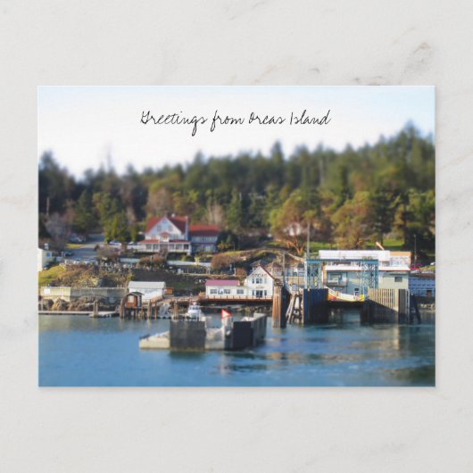 Groeten van Orcas Island Briefkaart (Voorkant)